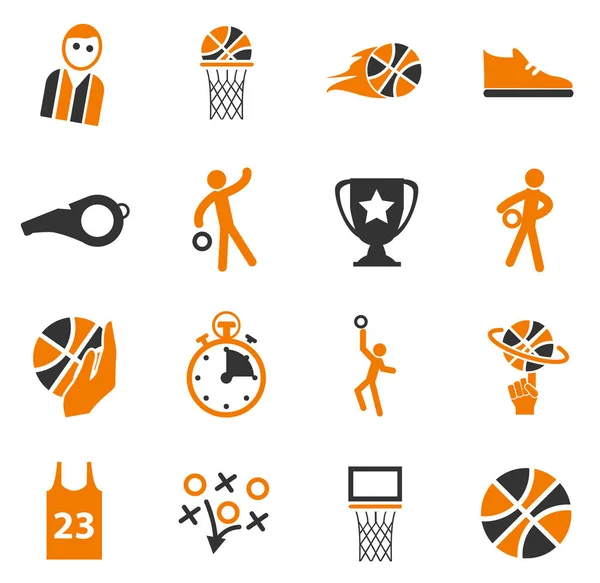 Basketball simply icons for web and user interfaces