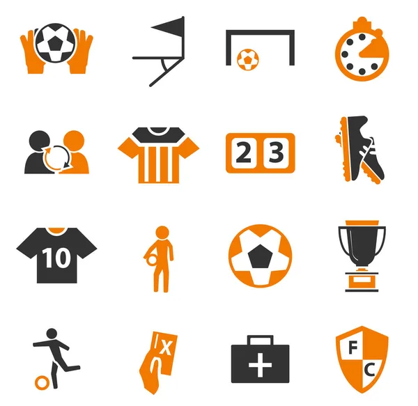 Fotboll Ikoner För Webben Och Användargränssnitt — Stockfoto