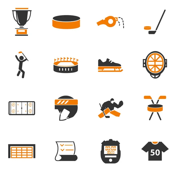 Hockey Simplemente Iconos Para Web Las Interfaces Usuario —  Fotos de Stock