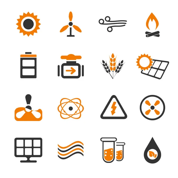 Fuel Power Simplemente Iconos Para Interfaces Web Usuario — Foto de Stock