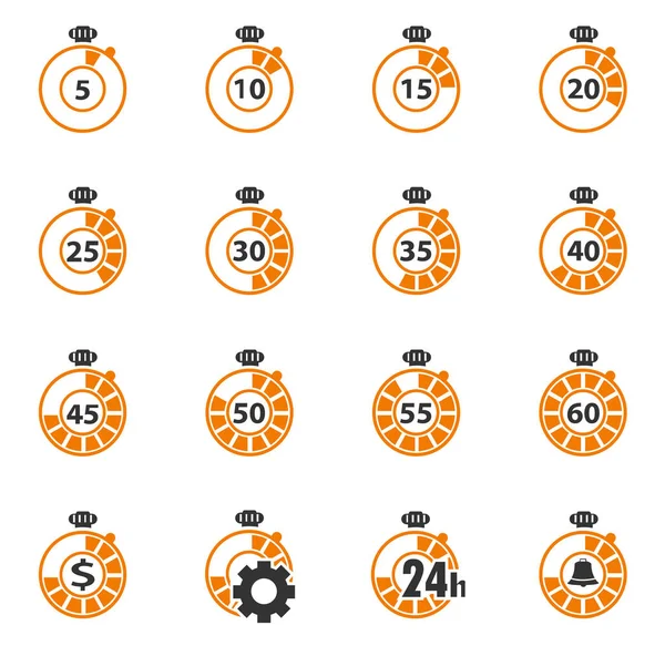 Таймер Просто Піктограми Веб Користувацьких Інтерфейсів — стокове фото
