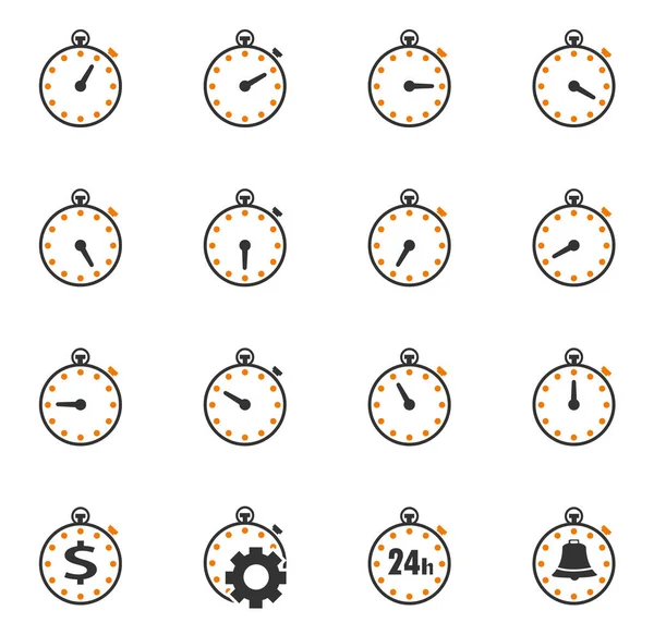 Timer Simplesmente Ícones Para Web Interfaces Usuário — Fotografia de Stock
