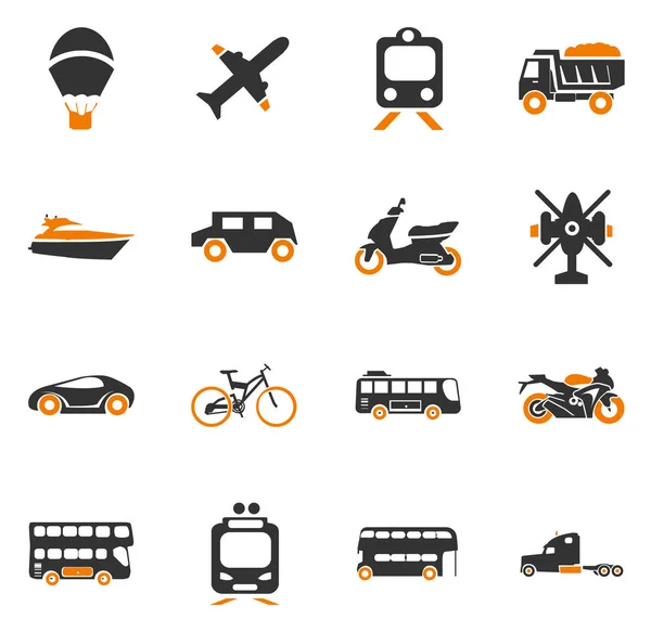 Types Transport Tout Simplement Icônes Pour Les Interfaces Web Utilisateur — Photo