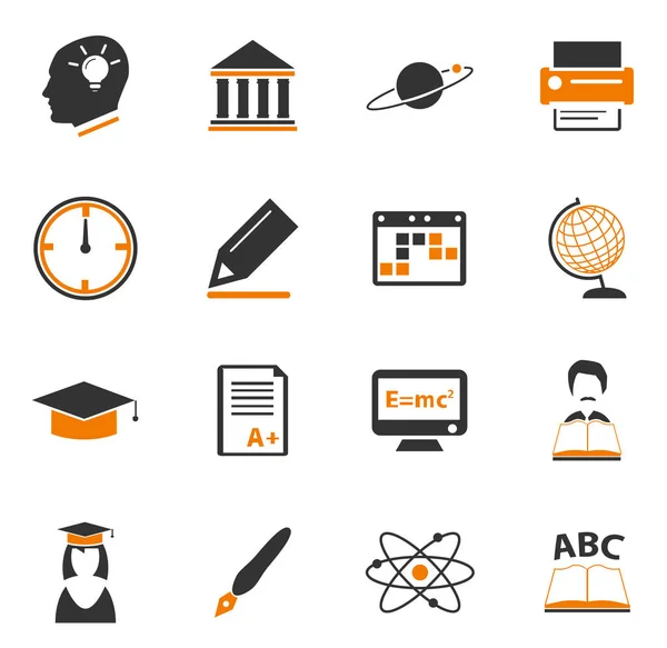 Universität Einfach Symbole Für Web Und Benutzeroberflächen — Stockfoto