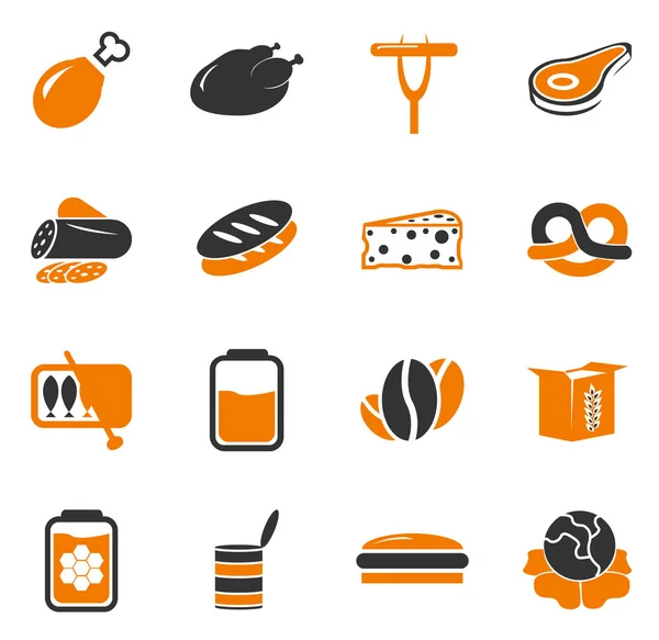 Tienda Comestibles Simplemente Iconos Para Web Las Interfaces Usuario —  Fotos de Stock