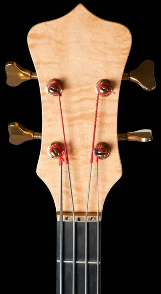 Detalhe Uma Guitarra Baixo — Fotografia de Stock