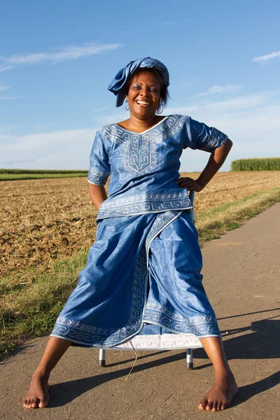 Porträt Einer Jungen Afrikanerin — Stockfoto