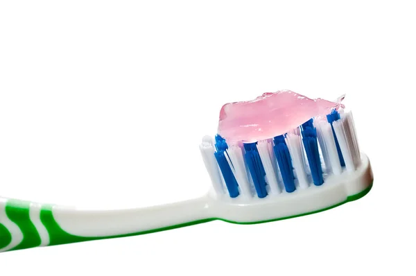 Eine Zahnbürste Mit Zahnpasta — Stockfoto