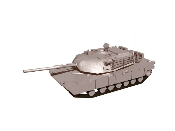 Rendering Battle Tank — Stock Photo, Image
