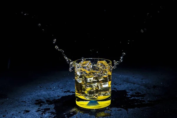 Ice Liquid Splashing Stock Picture