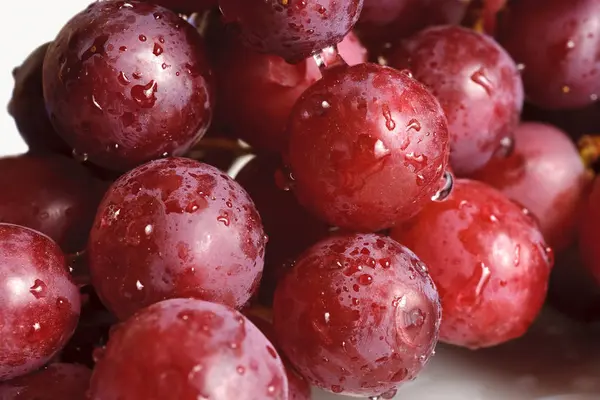 Szczegółowy Zapis Czerwonych Winogron — Zdjęcie stockowe