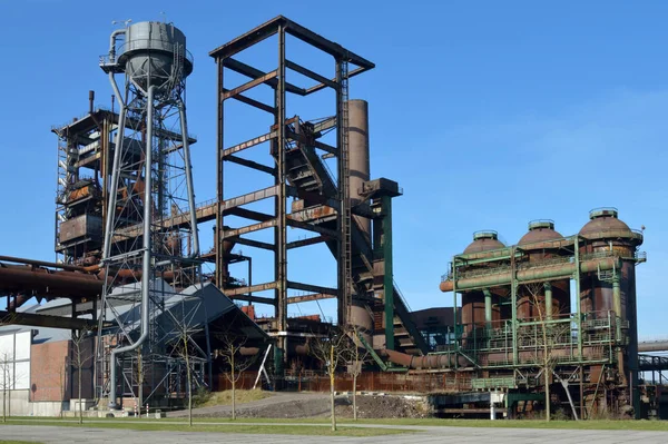 Dortmund Almanya Daki Eski Endüstriyel Phoenix Çelik Fabrikası — Stok fotoğraf