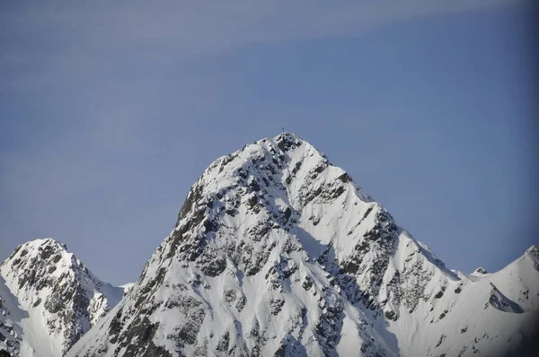 Montafon Kayak Merkezinde Kayak Silvretta Schrun Gaschurn Garfrescha Köylerinde — Stok fotoğraf