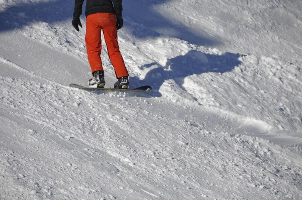 Катание Лыжах Горнолыжном Курорте Монтафон Silvretta Деревнях Schruns Gaschurn Garfrescha — стоковое фото