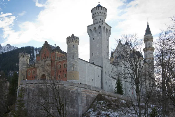 Castelo Branco Neuschwanstein Construído Por Ludwig Baviera Final Século Xviii — Fotografia de Stock