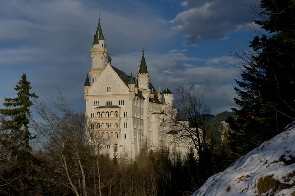 White Castle Neuschwanstein Built Ludwig Bavaria End 18Th Century Now — Stock Photo, Image