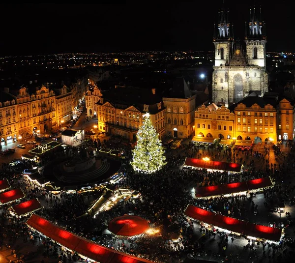 Prágai Praha Cseh Köztársaság Cseh Köztársaság Óváros Óváros Tér Tyn — Stock Fotó