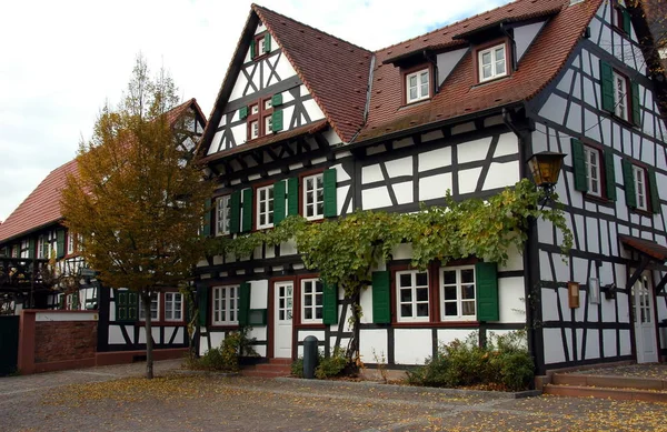 Half Timbered House Kandel Today Vhs — стоковое фото