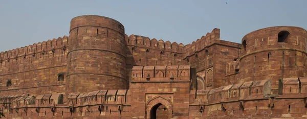 Rode Agra Fort Thuisbasis Van Moghul Keizers Een Unesco Wereld — Stockfoto