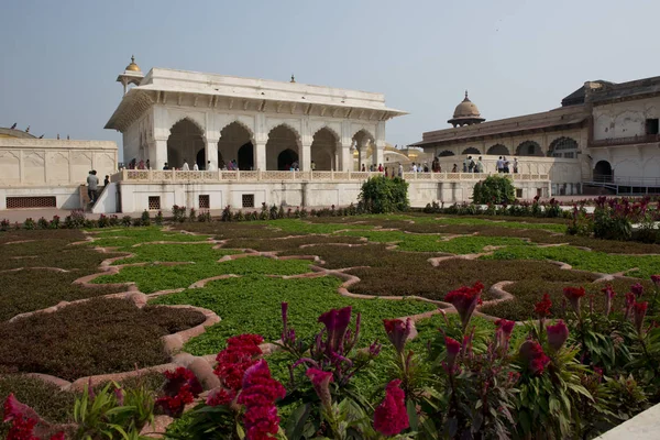 Das Rote Agra Fort Heimat Der Mogulkaiser Heute Unesco Weltkulturerbe — Stockfoto