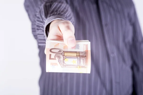 Pulled Out Picture Hand Money Stock Image