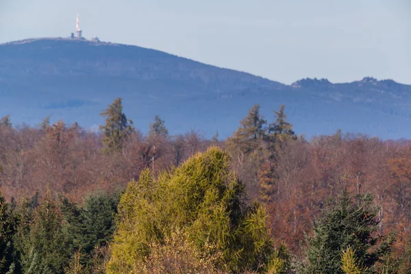 Blick Zum Brocken Harz — Stockfoto