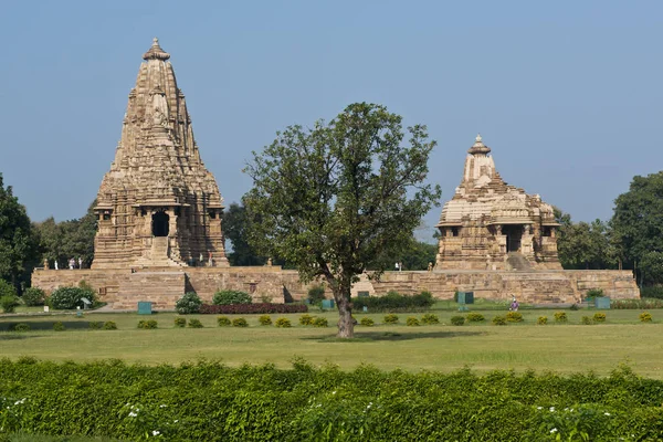 Los Famosos Templos Khajuraho Son Gran Grupo Templos Medievales Hindúes — Foto de Stock