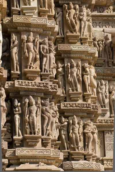 Відомі Храми Каджурахо Великою Групою Середньовічної Індуїстської Jain Храмів Славиться — стокове фото