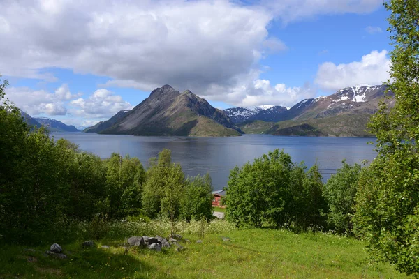 Noruega Sobre Paisagem Natural Fundo — Fotografia de Stock