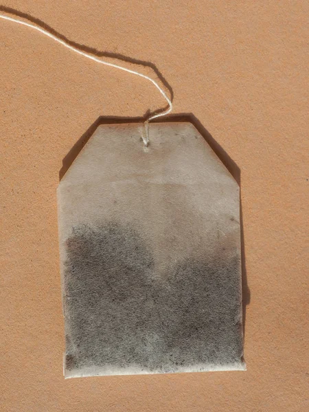 Tea Bag Small Porous Sealed Bag Containing Tea Leaves Used — Stock Photo, Image
