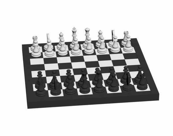Σκακιστικό Παιχνίδι Στρατηγική Και Τακτική — Φωτογραφία Αρχείου