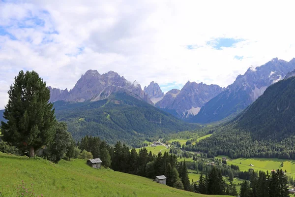 Kilátás Sesto Dél Tirol — Stock Fotó