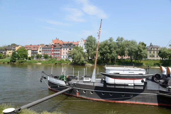 Regensburg Bavaria Germany Brd Danube River City Ship Paddle Steamer — 图库照片