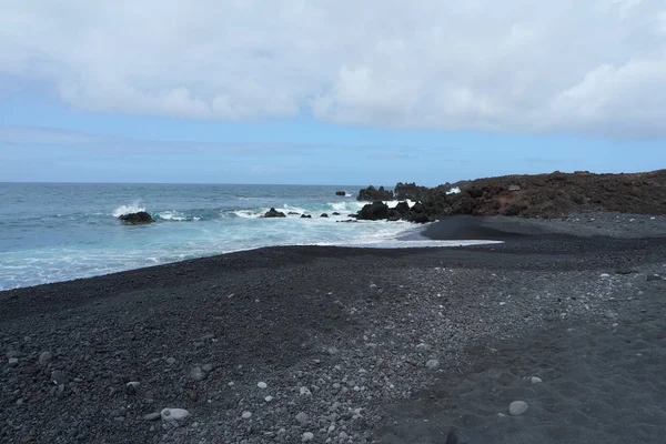 Plage Lave Noire Lanzarote — Photo