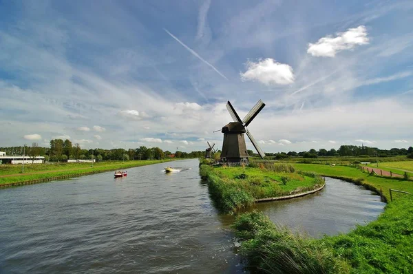 Molino Paisaje Alkmaar Holanda Del Norte — Foto de Stock