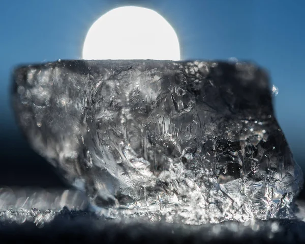 Шматочки Льоду Вранці — стокове фото