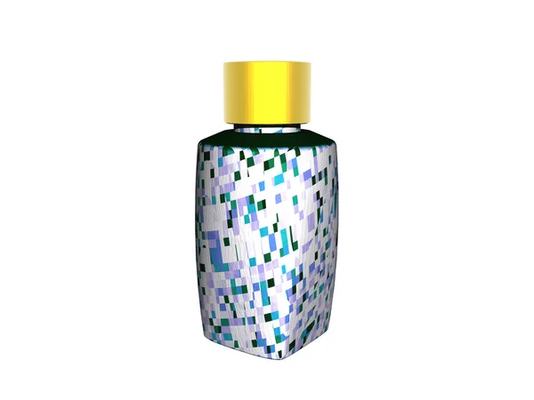 Parfümflasche Isoliert Auf Weißem Hintergrund — Stockfoto