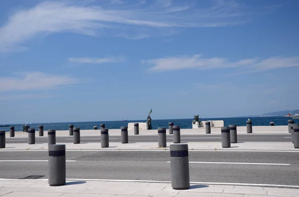 Cais Porto Toupeira Trieste Itália — Fotografia de Stock