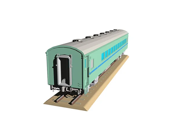 列車の3Dレンダリング — ストック写真