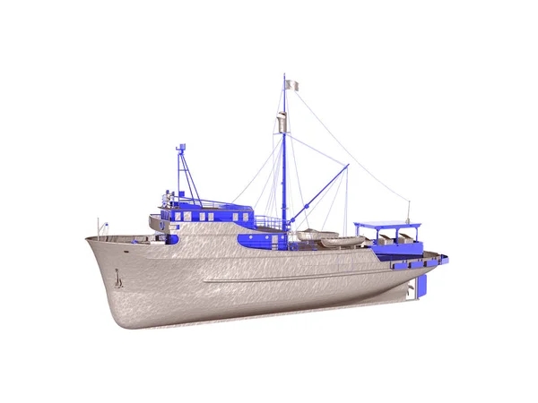 Вид Рыбацкую Лодку Берегу — стоковое фото