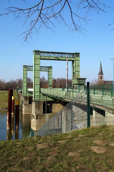 Ανυψωτική Γέφυρα Duisburg Walsum — Φωτογραφία Αρχείου