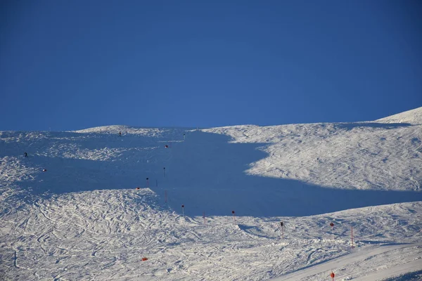 Zettersfeld Deki Kayak Yamacında Doğu Tyrol Dolomitleri — Stok fotoğraf