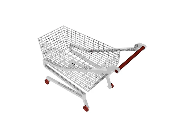Shopping Trolley Wheel Cart — Stock Photo, Image