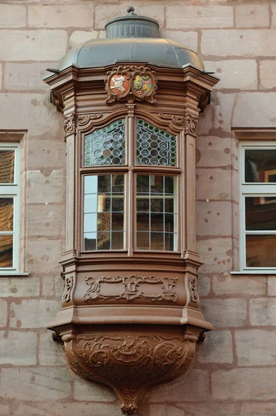 Nuremberg Bir Evde Balkon — Stok fotoğraf