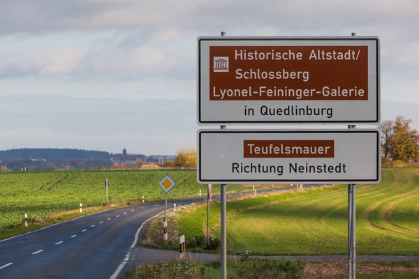 Touristisches Leitsystem Landkreis Harz — Stockfoto