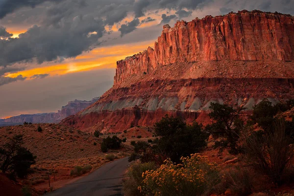 Capitol Reef National Park Sunset — Stock Photo, Image