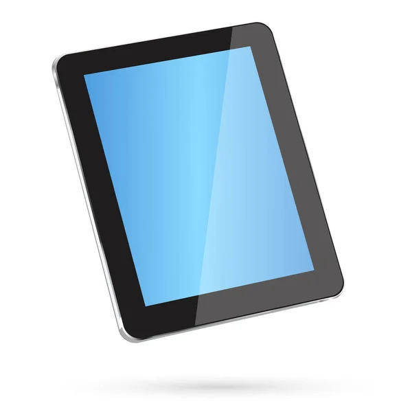 Modern Digital Black Tablet White Background — Stock Photo, Image