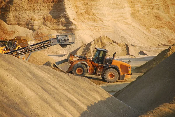 Excavator Gravel Pit — Stock Photo, Image