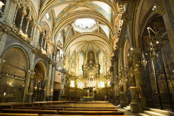Monserrat Spanya Spanya Bizim Hanım Adanmış Ünlü Kilise Içinde — Stok fotoğraf