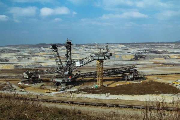 Mine Charbon Dans Carrière — Photo